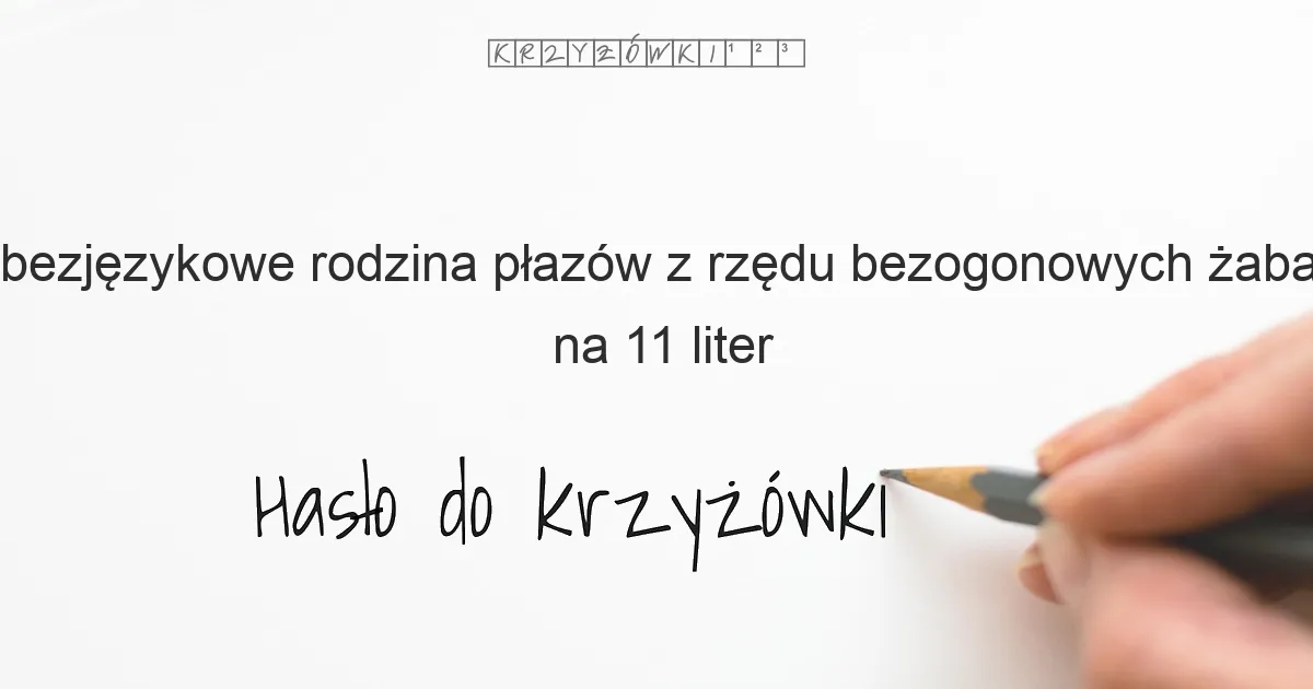 bezjęzykowe  rodzina płazów z rzędu bezogonowych  żaba szponiasta  grzbietorody - krzyżówka
