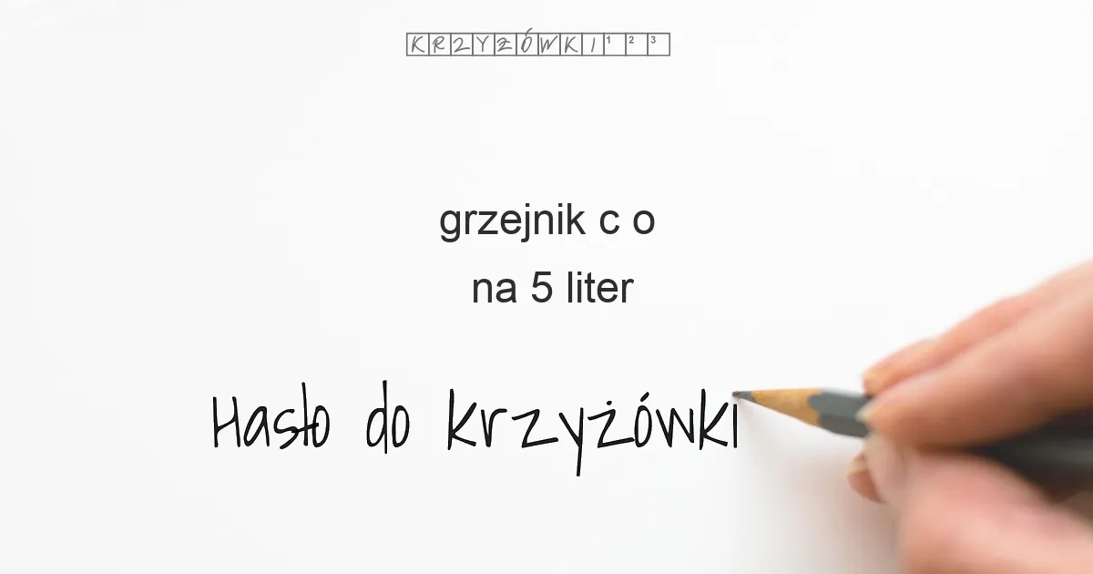 grzejnik c o - krzyżówka
