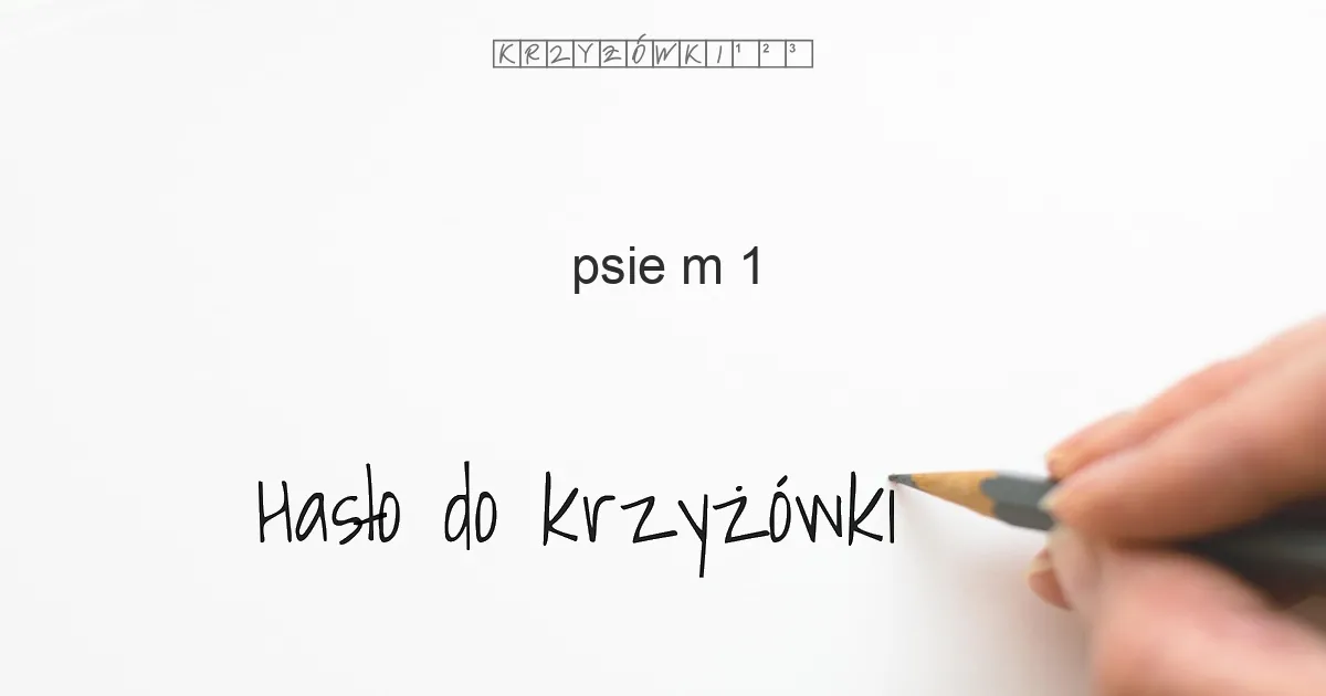 psie M 1 - krzyżówka